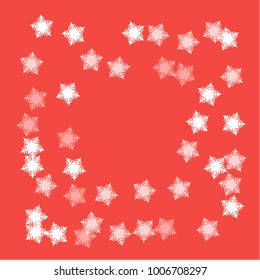 Snowflake falling which consists of isolated elements. Stylish, consist of beautiful elements in snowflake falling. Can be used as print, wallpaper, cards, poster, logo, background