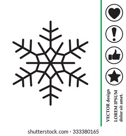 Snowflake flat icon