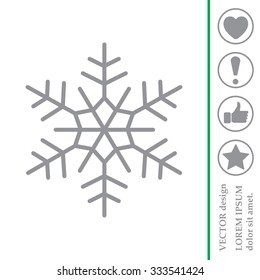 Snowflake flat icon