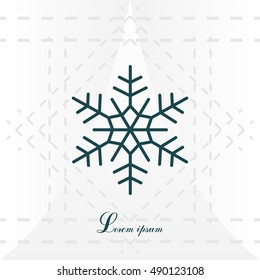 Snowflake flat icon