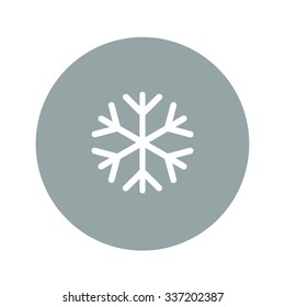 Snowflake Flat Icon. Vector Illustration EPS 10