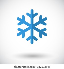 Snowflake. Flat vector related icon  for web and mobile applications. It can be used as - logo, pictogram, icon, infographic element. Vector Illustration.