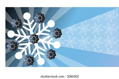 snowflake flower with highlight