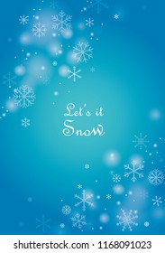 Snowflake frame vector for decorative on Christmas events, Happy new year and winter season.