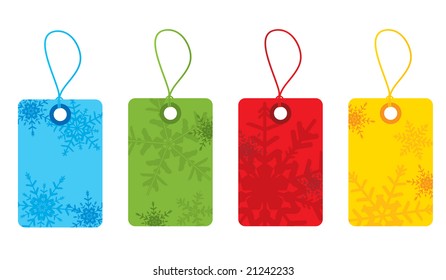 Snowflake gift tags