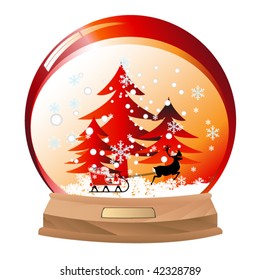 snowflake globe