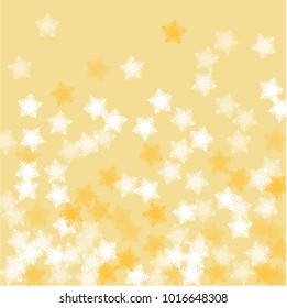 Snowflake golden which consists of isolated elements. Stylish, consist of beautiful elements in snowflake golden. Can be used as print, wallpaper, cards, poster, logo, background