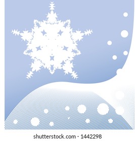 snowflake with gradient and folding cubes and stripes netting
