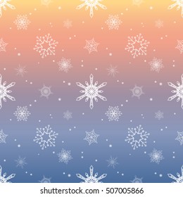 snowflake gradient pastel sky color background, christmas pattern tint layer wallpaper
