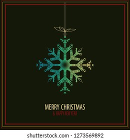  . Snow-flake, great design for any purposes. Black background. Decorative print. Fabric design. 
