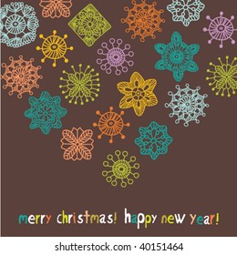 snowflake, greeting card