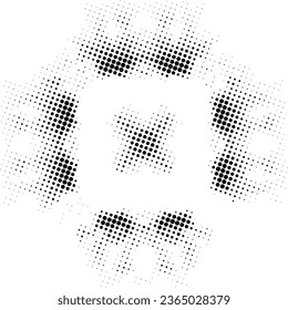 Snowflake halftone background vector pattern retro vintage. grunge technology