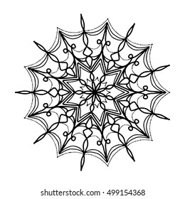  snowflake hand draw christmas background