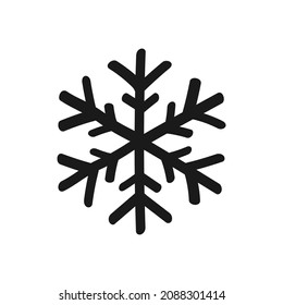 Snowflake hand drawn doodle icon clipart