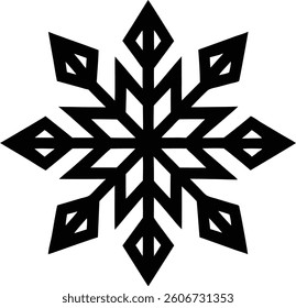 snowflake ice crystal white background.
