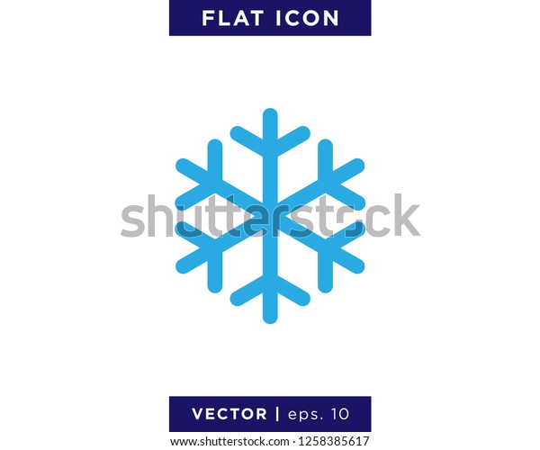 Snowflake Ice Icon Vector Logo Design Stock Vector (Royalty Free ...