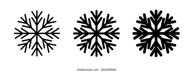 snowflake icon  snowflake for air conditioner control icon  snowflake symbol