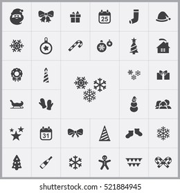 snowflake icon. christmas, new year icons universal set for web and mobile