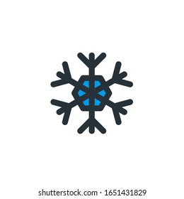 Icono de copas de nieve de Navidad e icono de invierno