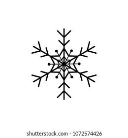 Snowflake, Snowflake icon, Christmas and winter theme, vector illustration
