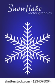 Snowflake icon. Christmas and winter theme. 