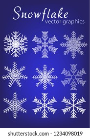 Snowflake icon. Christmas and winter theme. 