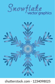 Snowflake icon. Christmas and winter theme. 