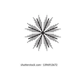 Snowflake icon, Christmas and winter theme, Simple flat illustration - Vector
