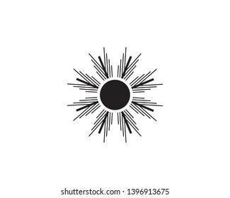 Snowflake icon, Christmas and winter theme, Simple flat illustration - Vector
