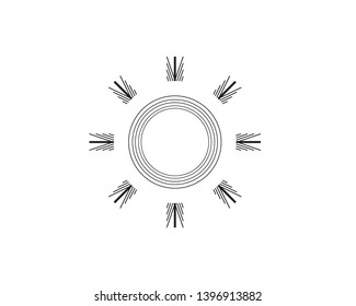 Snowflake icon, Christmas and winter theme, Simple flat illustration - Vector
