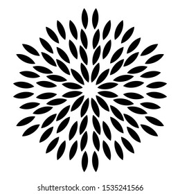 Snowflake icon. Christmas and winter theme. Simple flat black illustration on white background.