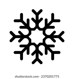 Snowflake icon. Christmas and winter theme. Vector illustration