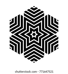 Snowflake icon. Christmas and winter theme. Simple flat black illustration on white background.
