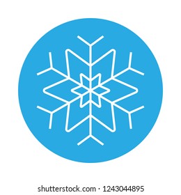 Snowflake icon. Cold symbol. Vector.