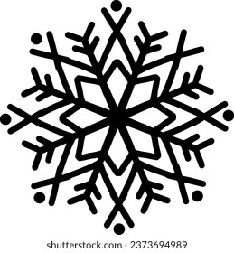 colección de iconos copos de nieve aislada en fondo transparente, png