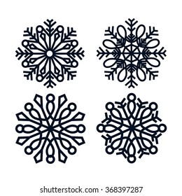 snowflake icon design 