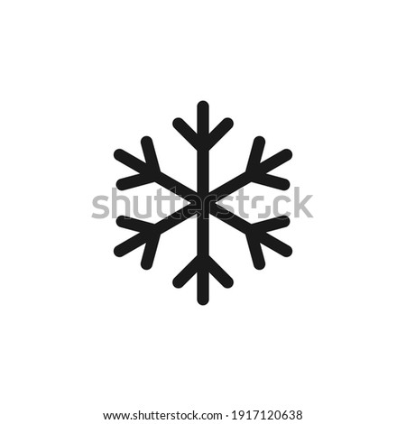 Snowflake icon design. Symbol of cold, winter, snow, ice, winter weather.Vector illustration.