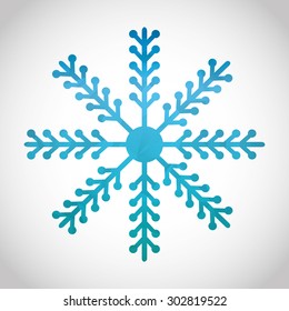 snowflake icon design, vector illustration eps10 graphic 