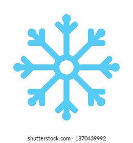 snowflake icon design, Winter snow merry christmas theme Vector illustration