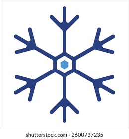 Snowflake Icon Element For Design