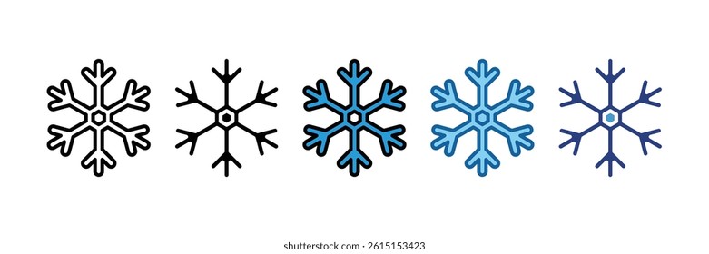 Snowflake Icon Element For Design