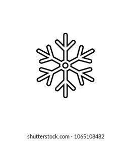snowflake icon. Element of photo and video camera for mobile concept and web apps. Thin line  icon for website design and development, app development. Premium icon on white background