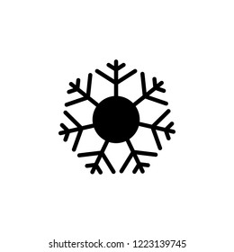 Snowflake icon. Element of winter tourism. Premium quality graphic design icon. Signs and symbols collection icon for websites, web design, mobile app on white background