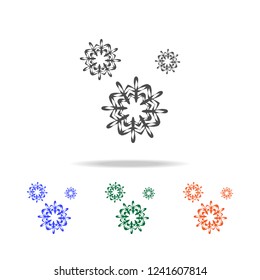 snowflake icon. Elements of Christmas holidays in multi colored icons. Premium quality graphic design icon. Simple icon for websites, web design, mobile app