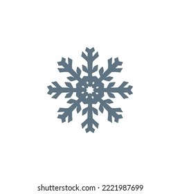 snowflake icon. snowflake emblem. Vector illustration 