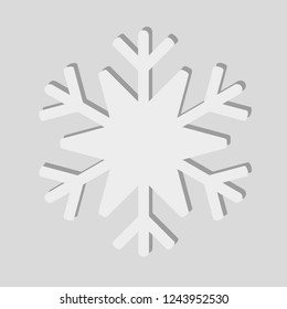 snowflake icon, eps 10