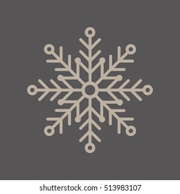Snowflake    icon. Flat design.