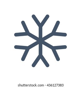 snowflake Icon, flat design style