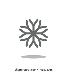 snowflake Icon, flat design style