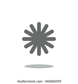 snowflake Icon, flat design style